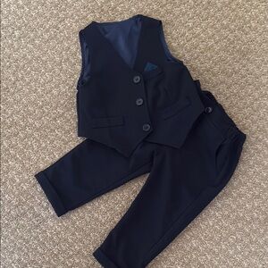 Stylish Black Vest and Pants Set for baby boy